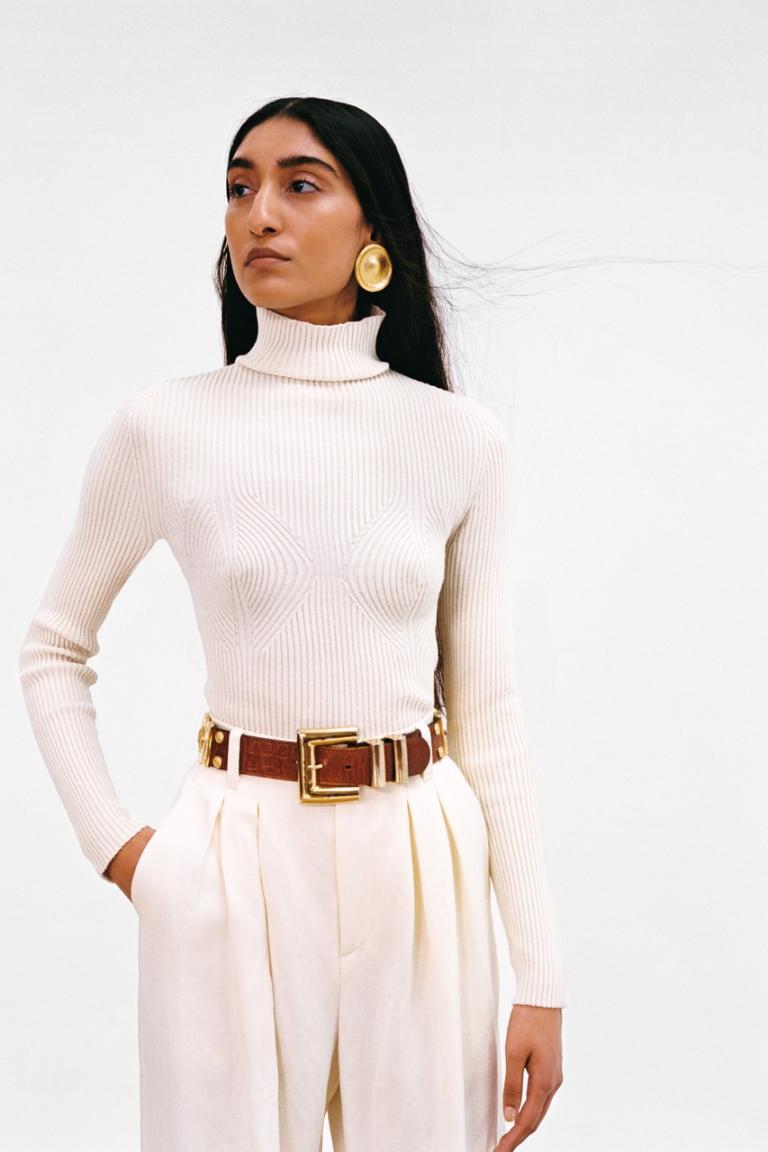 Exclusive modal rib sweater for Mara Hoffman